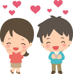 好意を表す男性と女性