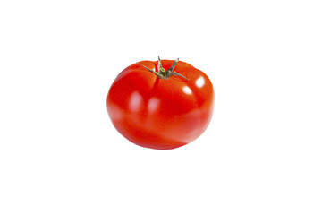 Big Red Tomato Isolated on White Background