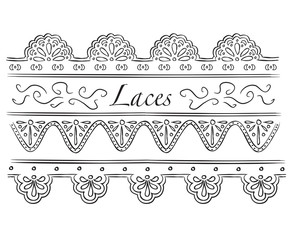 set of laces doodle