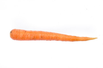 baby carrot on white backgroung