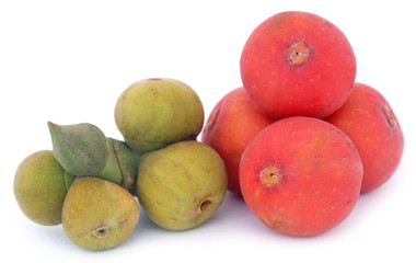 Banyan Fruits white background