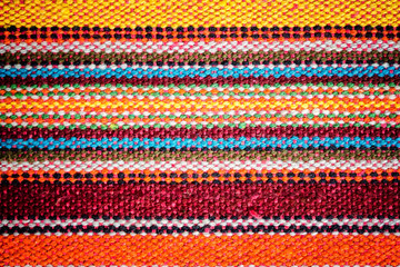 Colorful fabric strip lines style