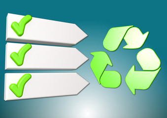 Pfeil Pfeile Recycle Recycling Symbol Platzhalter Balken Punkte