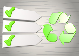 Pfeil Pfeile Recycle Recycling Symbol Platzhalter Balken Punkte