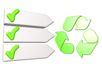 Pfeil Pfeile Recycle Recycling Symbol Platzhalter Balken Punkte