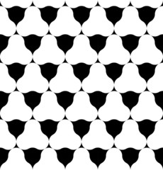 Black and white geometric seamless pattern, abstract background.