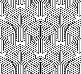 Contemporary abstract vector endless background, three-dimension