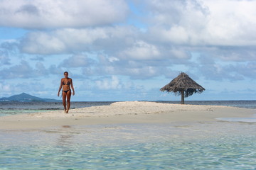 woman deserted dream island 