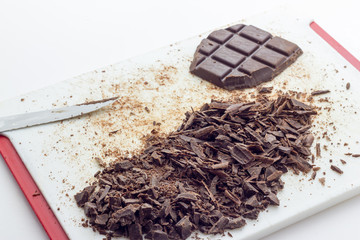 Dark chocolate crumble