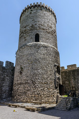 Fototapeta na wymiar Tower of the Bedzin Castle, a medieval fortified stronghold. 