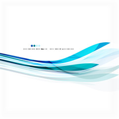 Blue business corporate wave line background