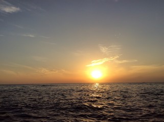 sunset evening in krabi thailand