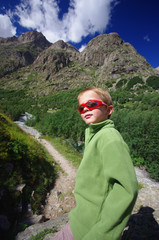 Naklejka premium randonnée en montagne