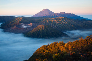 Fototapeta na wymiar Bromo volcano,Tengger Semeru National Park, East Java, Indonesia