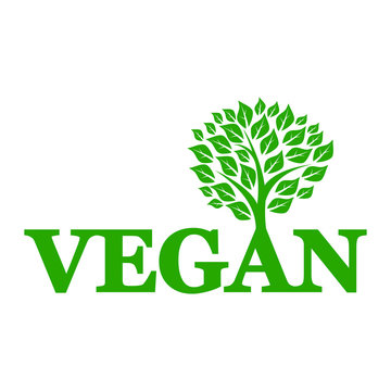 Symbol of vegetarianism and wood