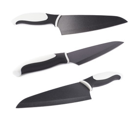Steel kitchen knife isolated
