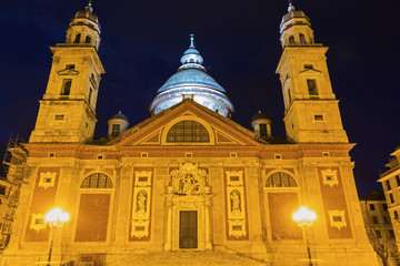 Santa Maria Assunta di Carignano church in Genoa, Italy