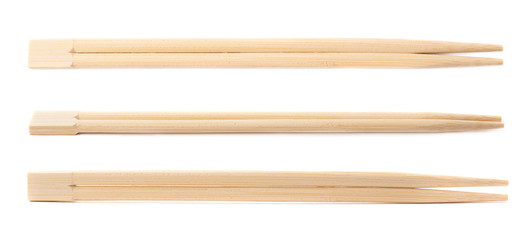 Set of chinese chopsticks sticks isolated