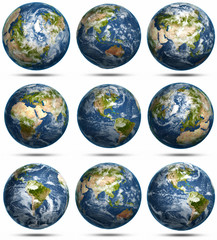 Globe icons set
