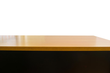 Empty top of the table, isolated
