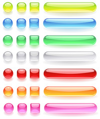 computer icons from the bright colored glass