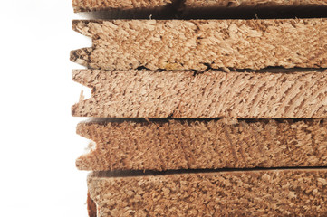 Stack of wooden bars.