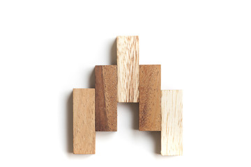 Abstract wood block