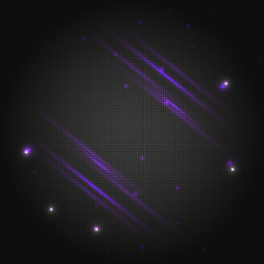 Purple Glowing Stripes - Vector Background