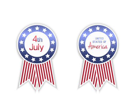 Independence Day Badge Design 