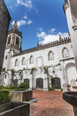 View of the beautiful details inside the regional museum of Beja city, Portugal.