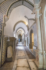 BEJA, PORTUGAL - APRIL 2015: View of the beautiful details inside the regional museum of Beja city, Portugal.