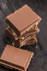 Chocolate with hazelnuts