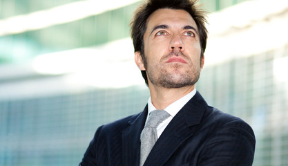 Handsome businessman portrait