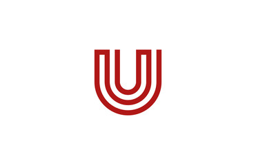 Letter U Logo vector alphabet design element template. ABC conce © sellingpix