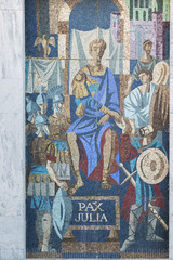 Artistic depiction of the ancient history of Pax Julia, old name of Beja city, Portugal, during the...