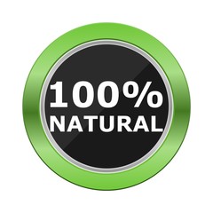 100% Natural Green Button