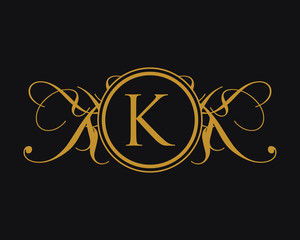 Luxurious Royal Elegant Logo K