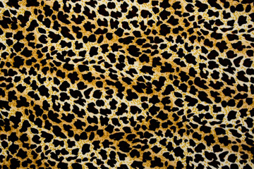 texture of print fabric stripes leopard for background