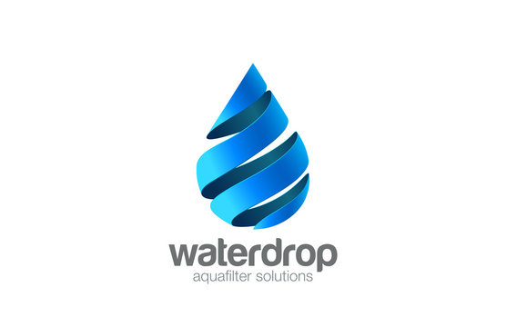 Oil Water drop Logo aqua vector template...Waterdrop Logotype. D