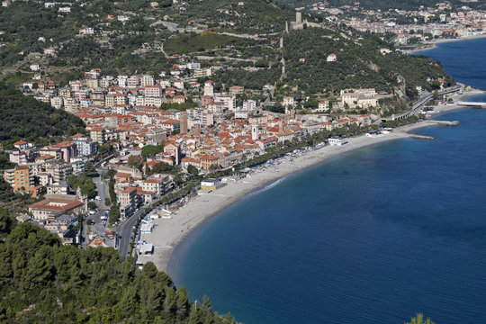 typical mediterranean village in Italy