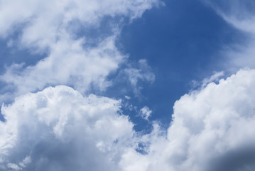  blue sky with cloud closeup