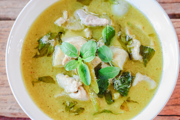 green curry with pork