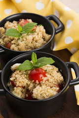 Tabbouleh Quinoa with tomatoes, onion, mint, parsley and lemon