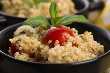 Tabbouleh Quinoa with tomatoes, onion, mint, parsley and lemon