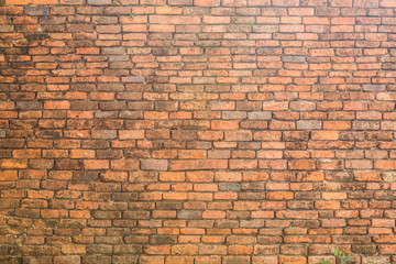 old red brick wall surface