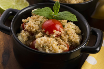 Tabbouleh Quinoa with tomatoes, onion, mint, parsley and lemon