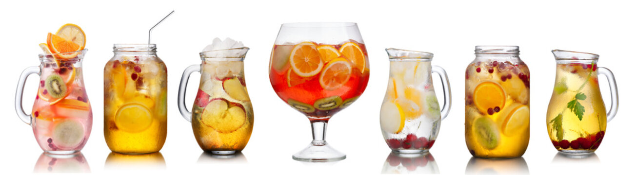 Collection of different drinks