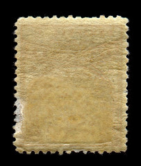 Fototapeta premium Reverse side of a postage stamp.
