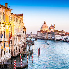 Santa Maria Della Salute et le Grand Canal à Venise