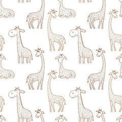 Beautiful adult Giraffe looking at us